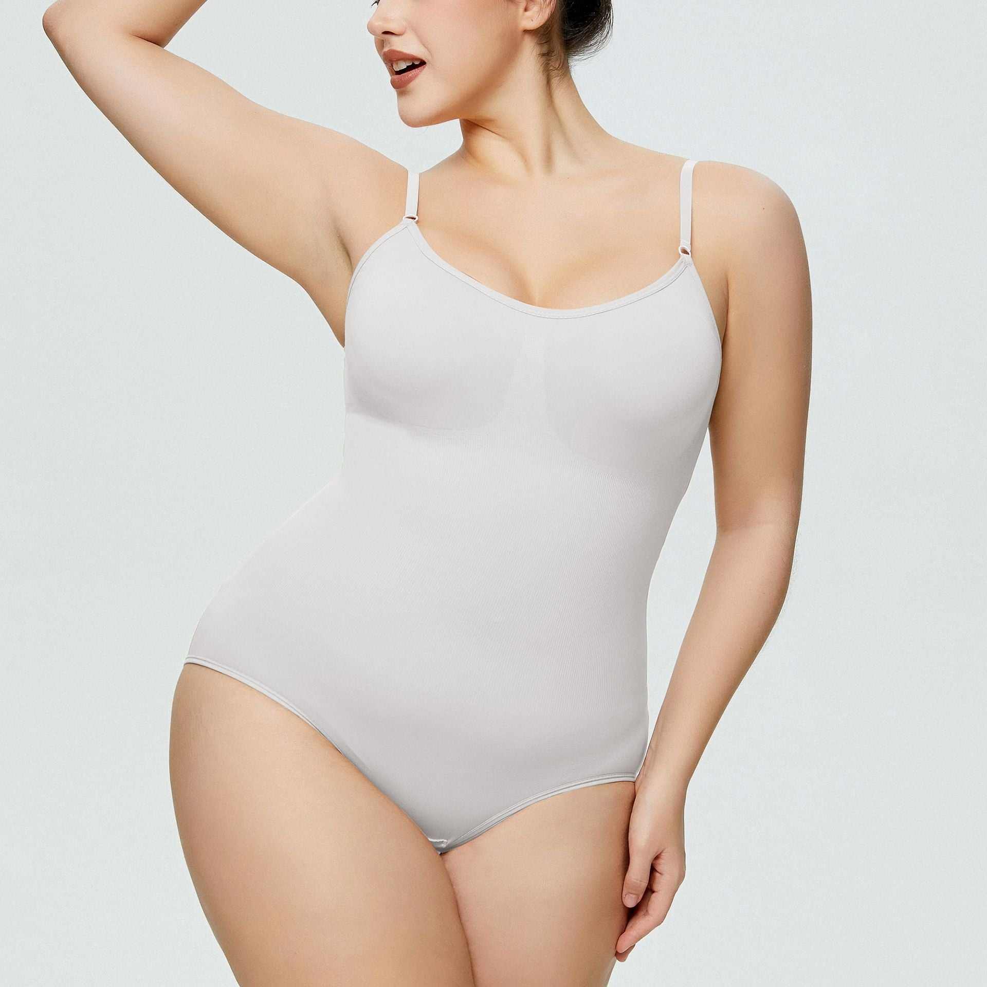 Seamless shaping bodysuit by Silueta Parisienne offering invisible, comfortable body sculpting with tummy control and natural butt lift