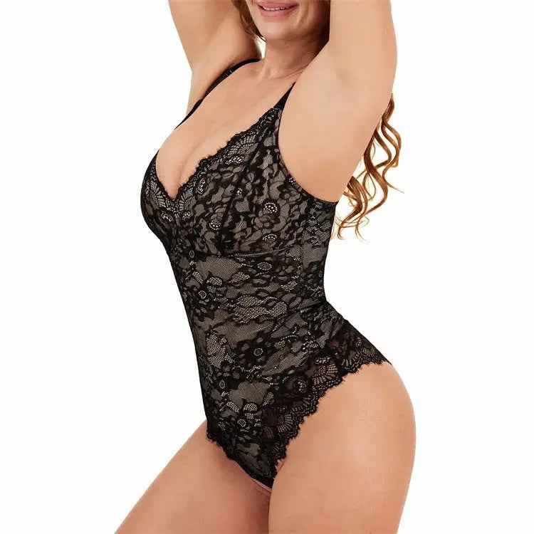 Body en dentelle sculptant Silueta Parisienne avec dentelle élégante et effet gainant