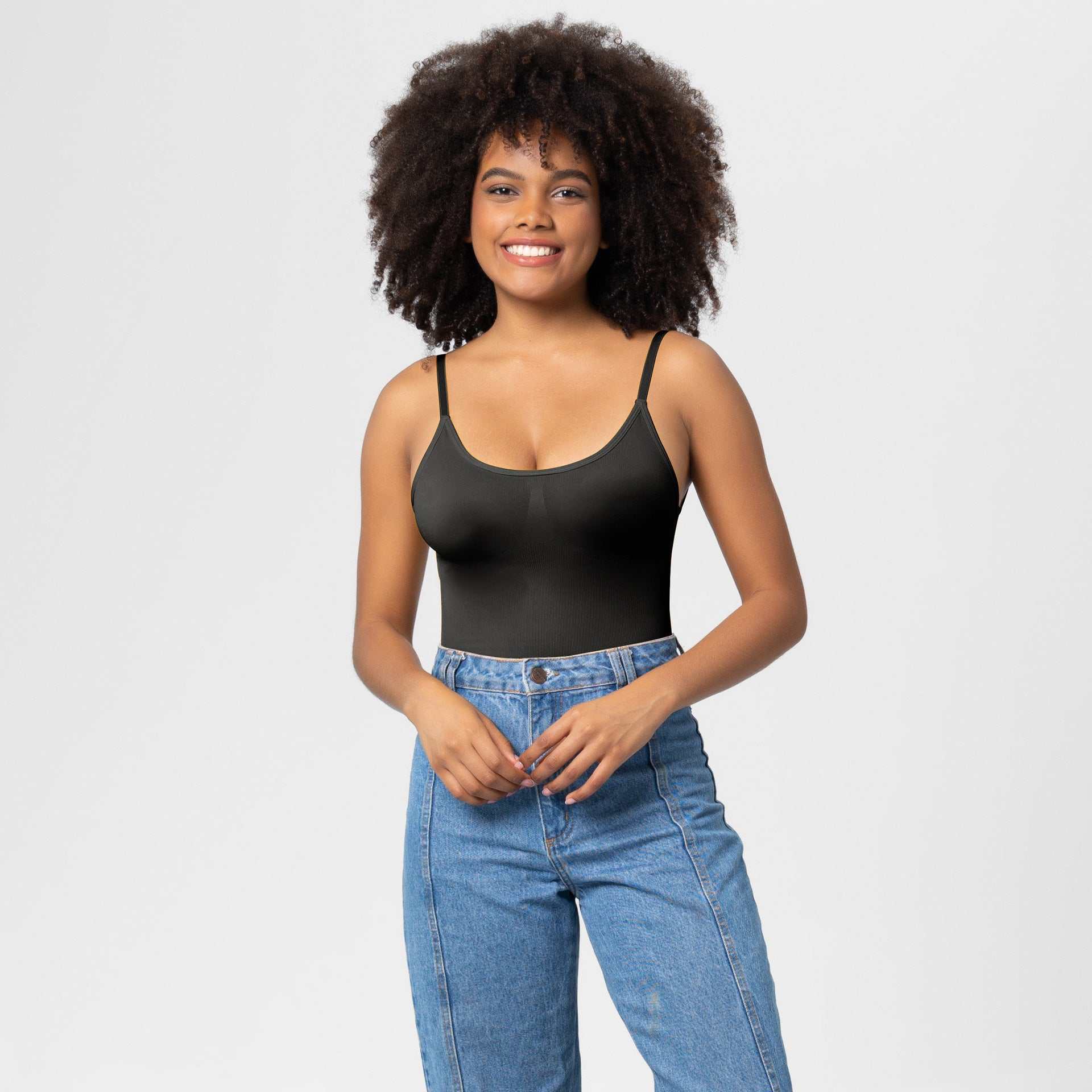 Seamless shaping bodysuit by Silueta Parisienne for slimming and lifting silhouette invisibly under clothes