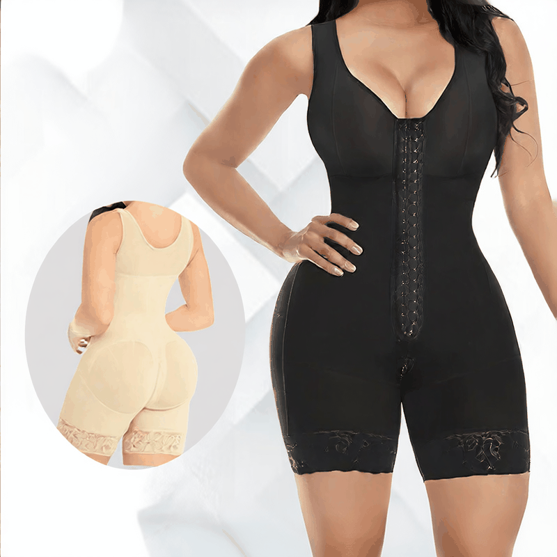 Faja courte renforcée sculptant la taille et les hanches avec maintien confortable et discret