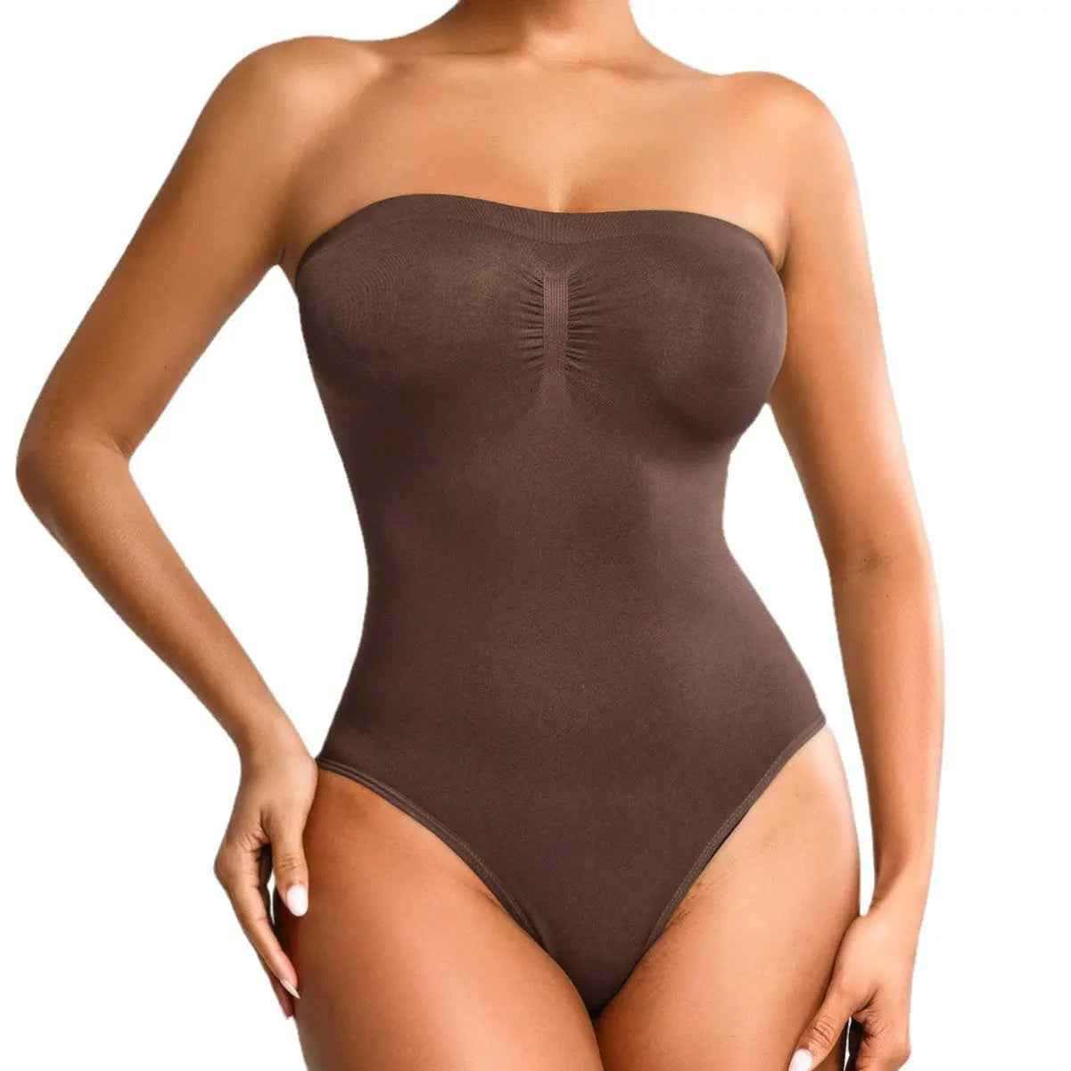 Combinaison sculptante bandeau sans bretelles — Silueta Parisienne