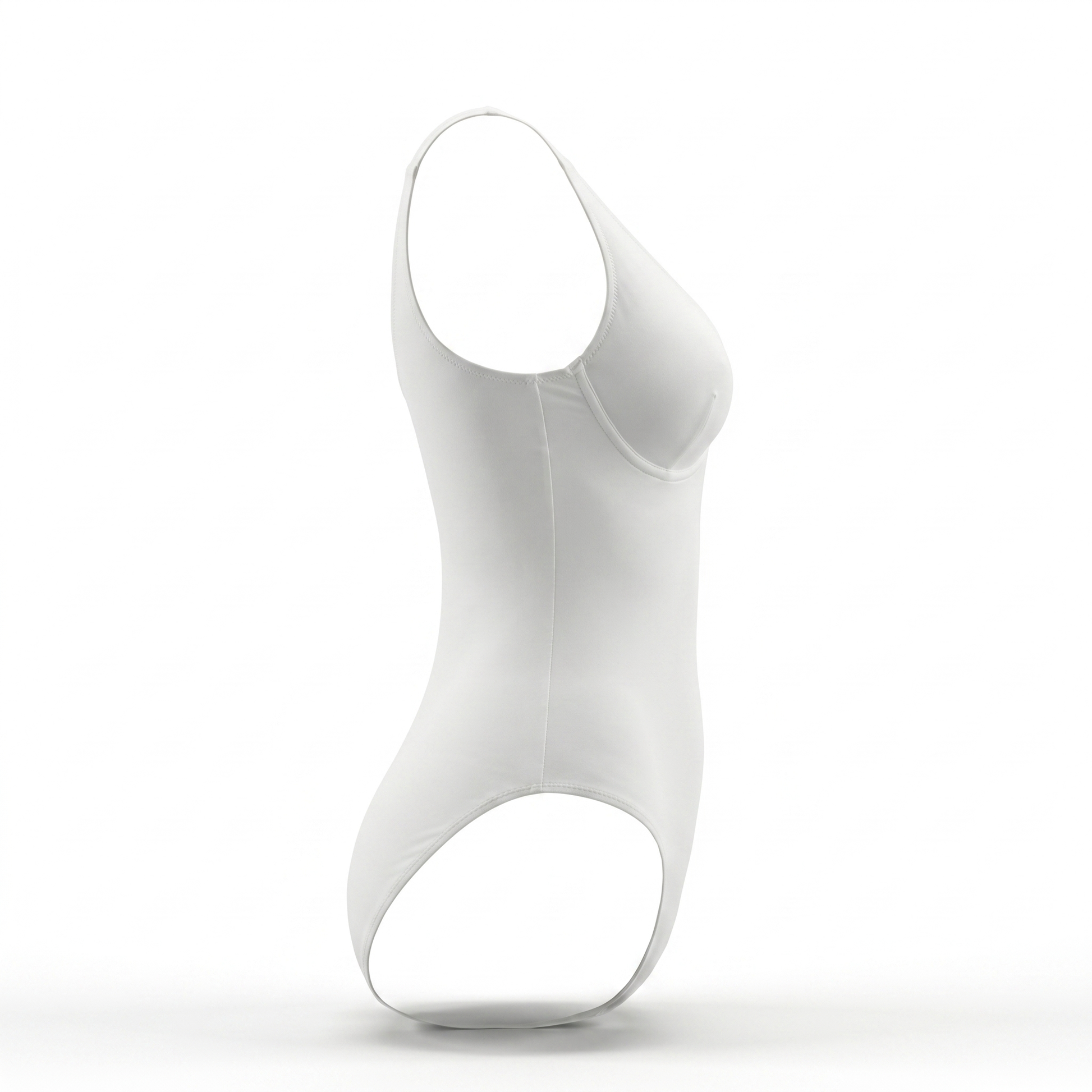 Body sculptant intégral blanc - détails finitions coutures premium - Silueta Parisienne