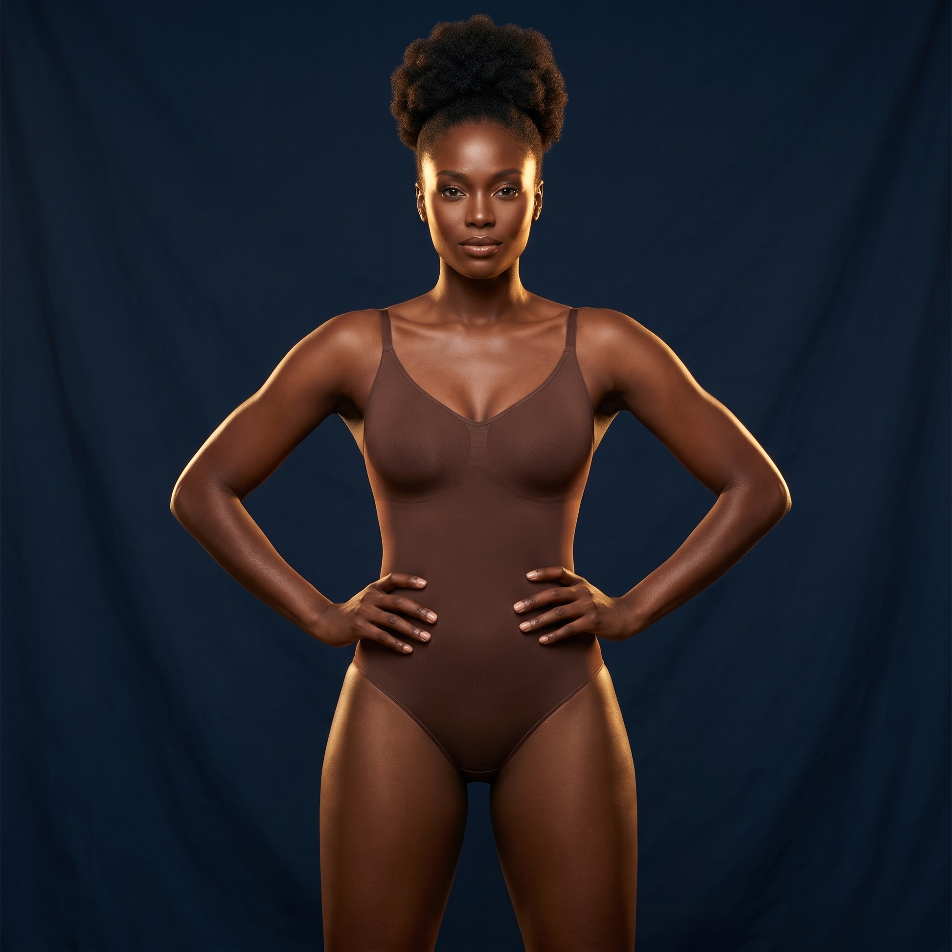 Gaine intégrale seamless - image publicitaire premium campagne internationale - Silueta Parisienne